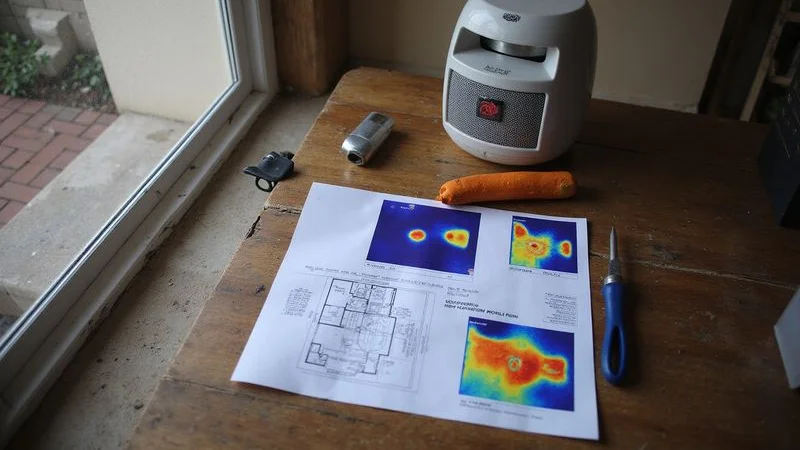 Detailed leak detection report showing thermal imaging results and leak location for North Johannesburg client